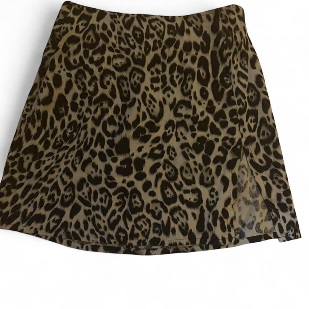 Motel Rocks Leopard Print Mini Skirt XS – Y2K Cheetah Print Mini